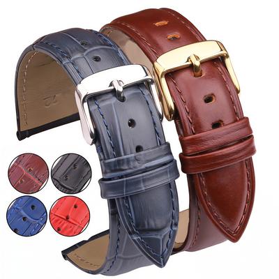 Pasek do zegarka ze skóry naturalnej Wytłaczany aligator 18 mm 19 mm 20 mm 21 mm 22 mm 24 mm Zamiennik Pasek Akcesoria do Tissot/Seiko