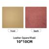 Custom PU Leather Tea Coasters with Hand-Sewn Edges and Insulation Pad, Featuring Your Enterprise Logo.