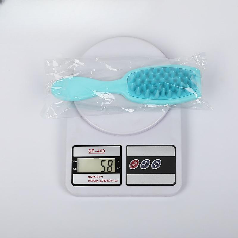 Husdjurssilikonhandtag Badborste, Mjuktandad Hundbad Massagekam, Hårvård och Rengöring Husdjurskam