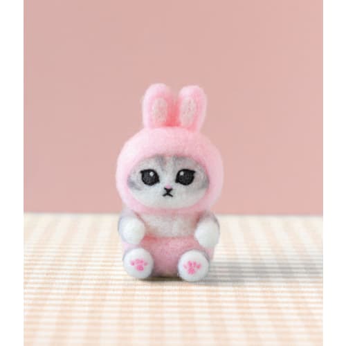 Hamanaka Wool Felt Kit Made with Needle Felt Mofusand Series Rabbit H468-000-109