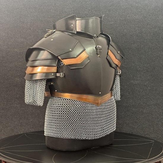 Комплект доспехов рыцаря-тамплиера, культовый средневековый носимый костюм, полудоспех, костюм рыцаря-тамплиера, костюм для косплея.