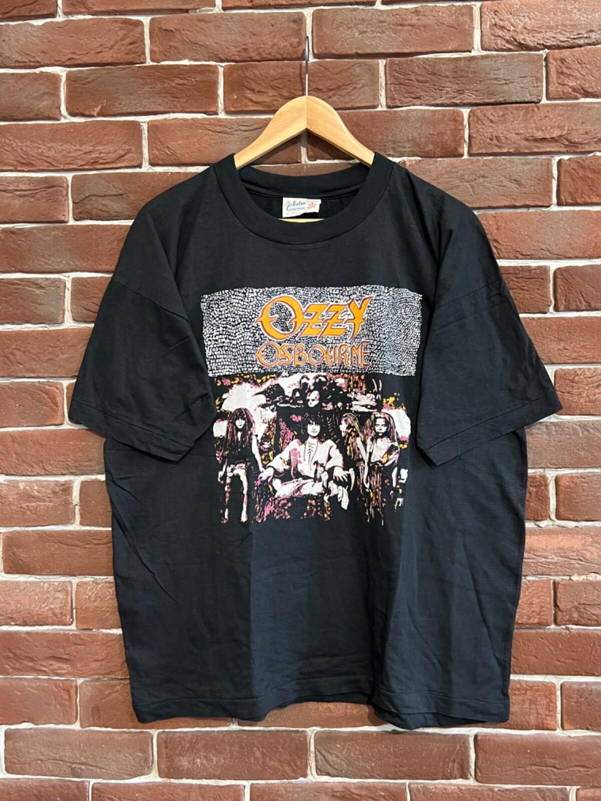 Rare Vintage 90s Ozzy Osbourne Heavy Metal Band Tee Rare L black Unisex T-Shirt M