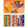 12pcs Halloween Slap Bracelets, Halloween Party Favor Snap Bracelets, Birthday Giveaways, Party Decorations, Classroom Exchanges, Prizes And Gift