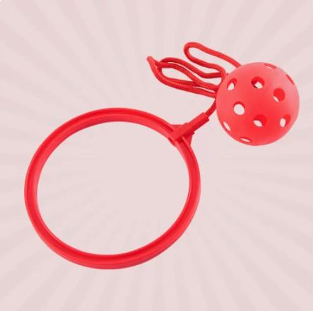 1Pcs Kick Throw Jump Ball Children'S Jump Ball Kindergarten Outdoor Jump Toys Single Leg Kick Throw Loop Loop Kick Jump Ball