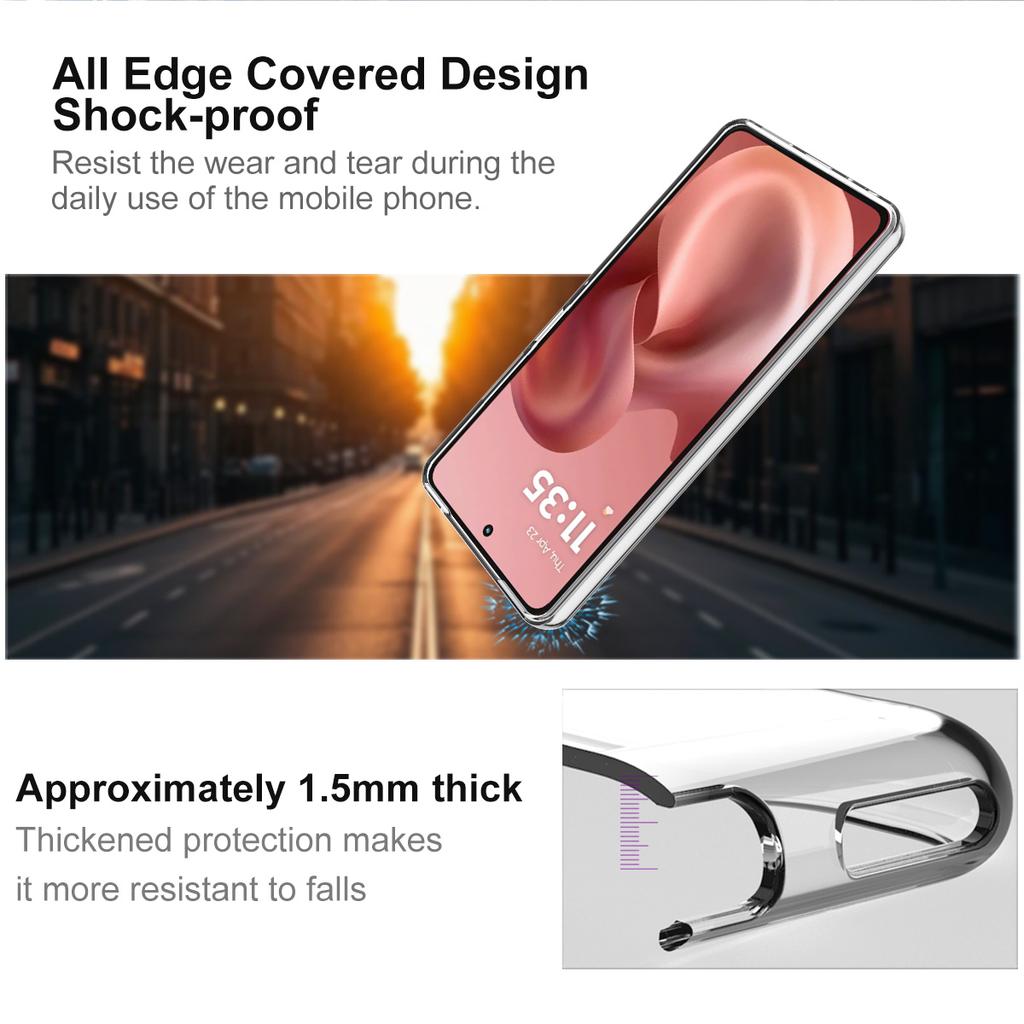 IMAK UX-10 Series For Motorola Moto G86 Power 5G Clear Phone Case Soft TPU Mobile Back Cover