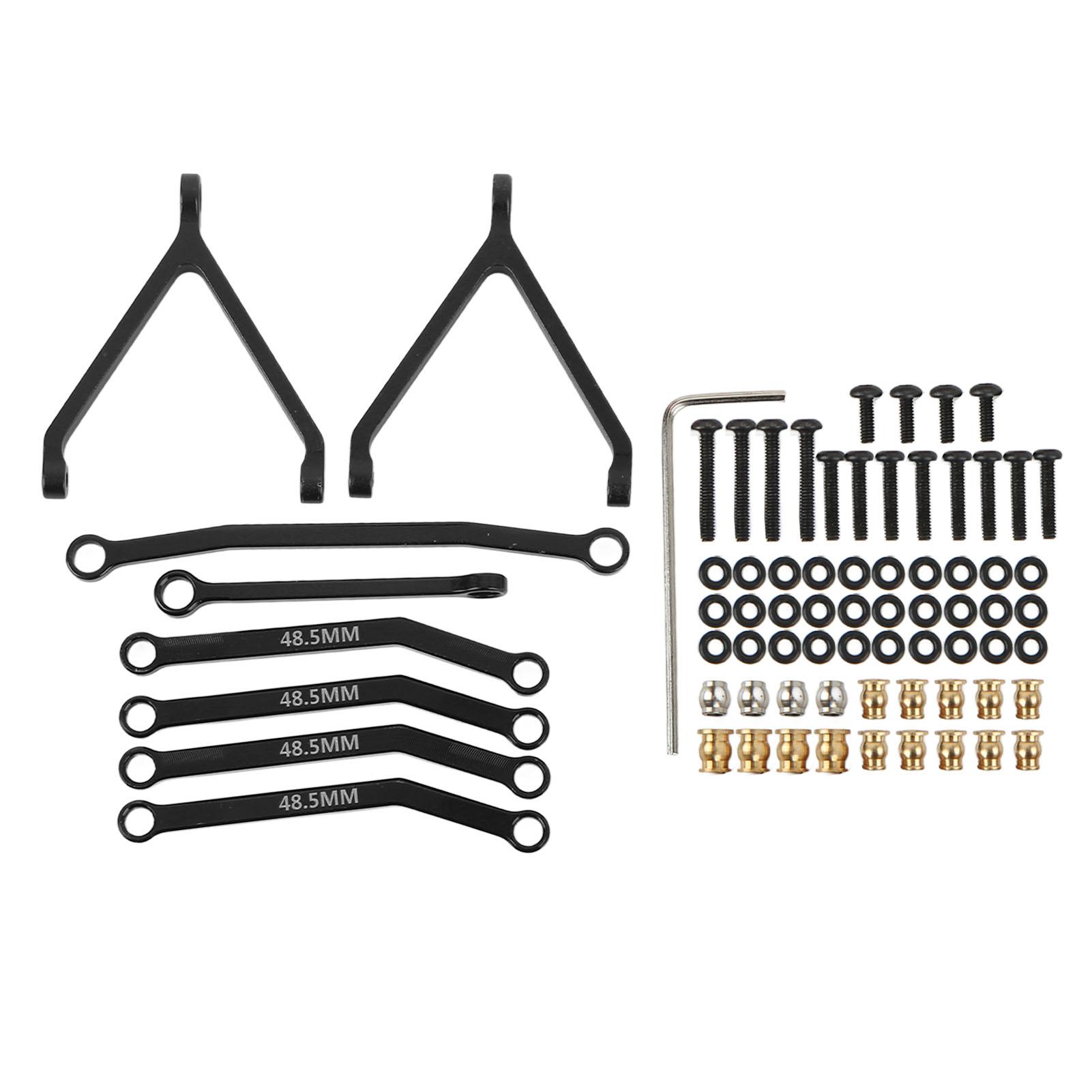 

RC Metal Chassis Pull Rod Steering Rods Suspension Links RC Upgrades Parts Accessories for FMS чорний