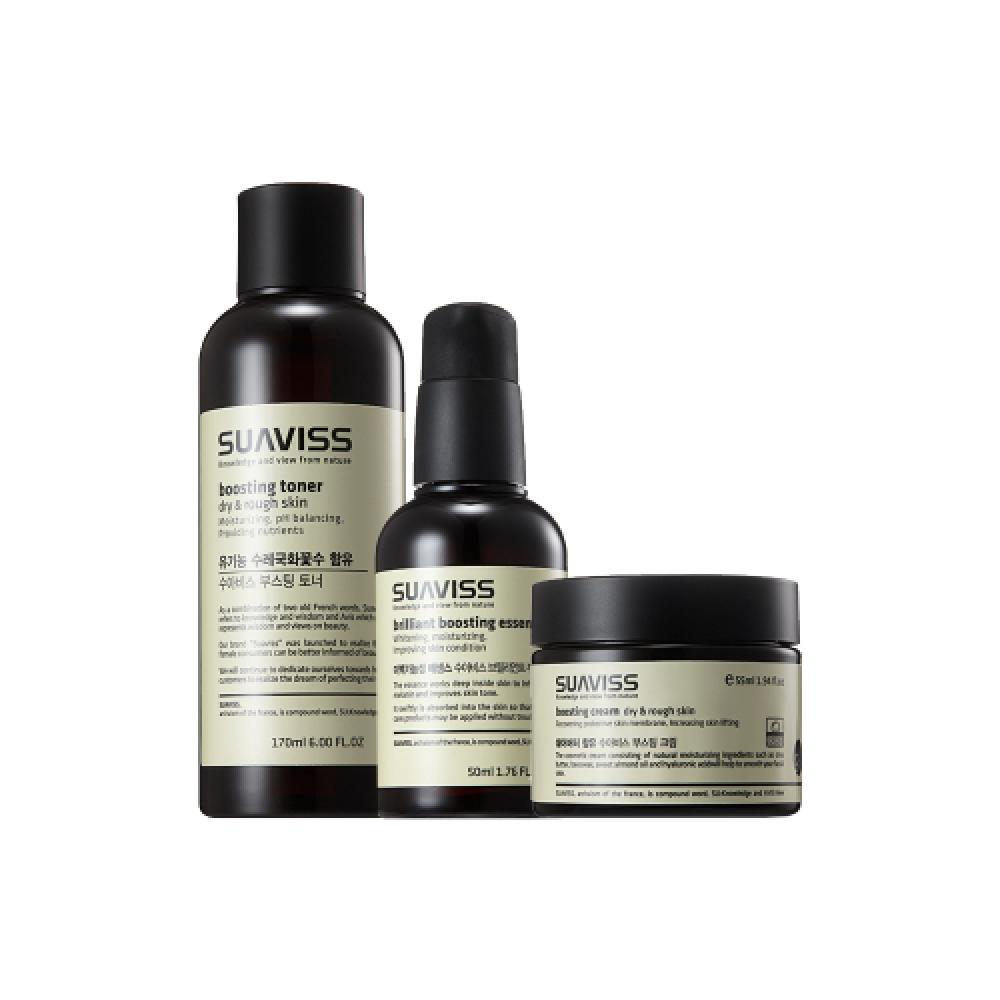 Suaviss Basic Lotion Care Set For Dry Skin  Essence + Toner + Cream FREE