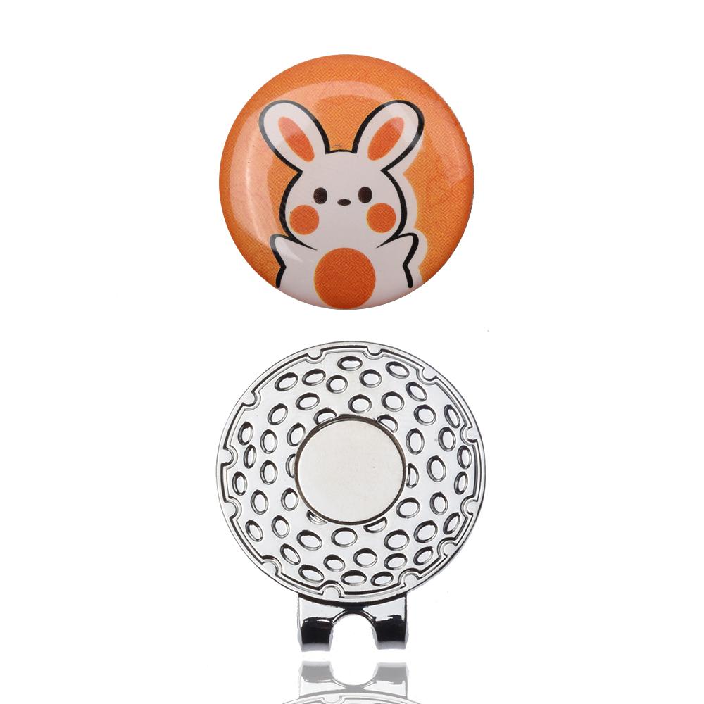 4PCS Golf Ball Markers Hat Clips Set Unique Cartoon Design for GolfersGolf Accessories