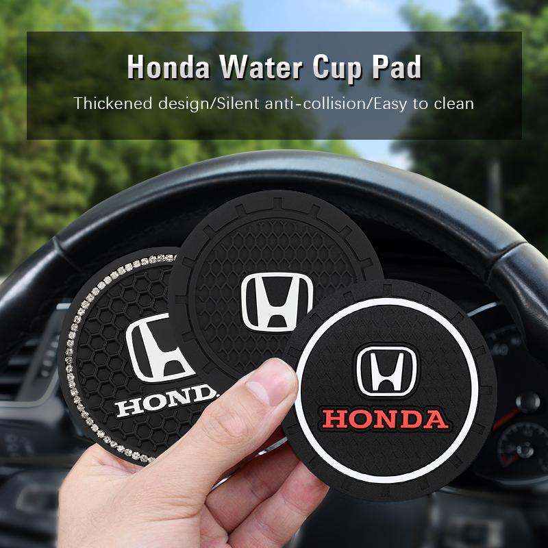 Honda Exclusive Car Interior Water Cup Mat For Honda Civic Fit Jazz Accord Pilot CRV Odyssey Passport City Shuttle HRV Valve BRGKL1