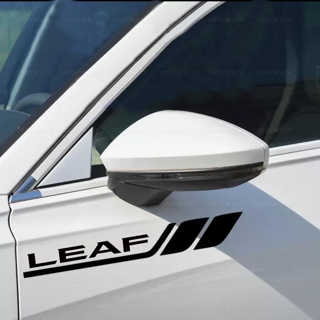 LEAF Car Sticker Decal Side Dress Up Fender Sticker for