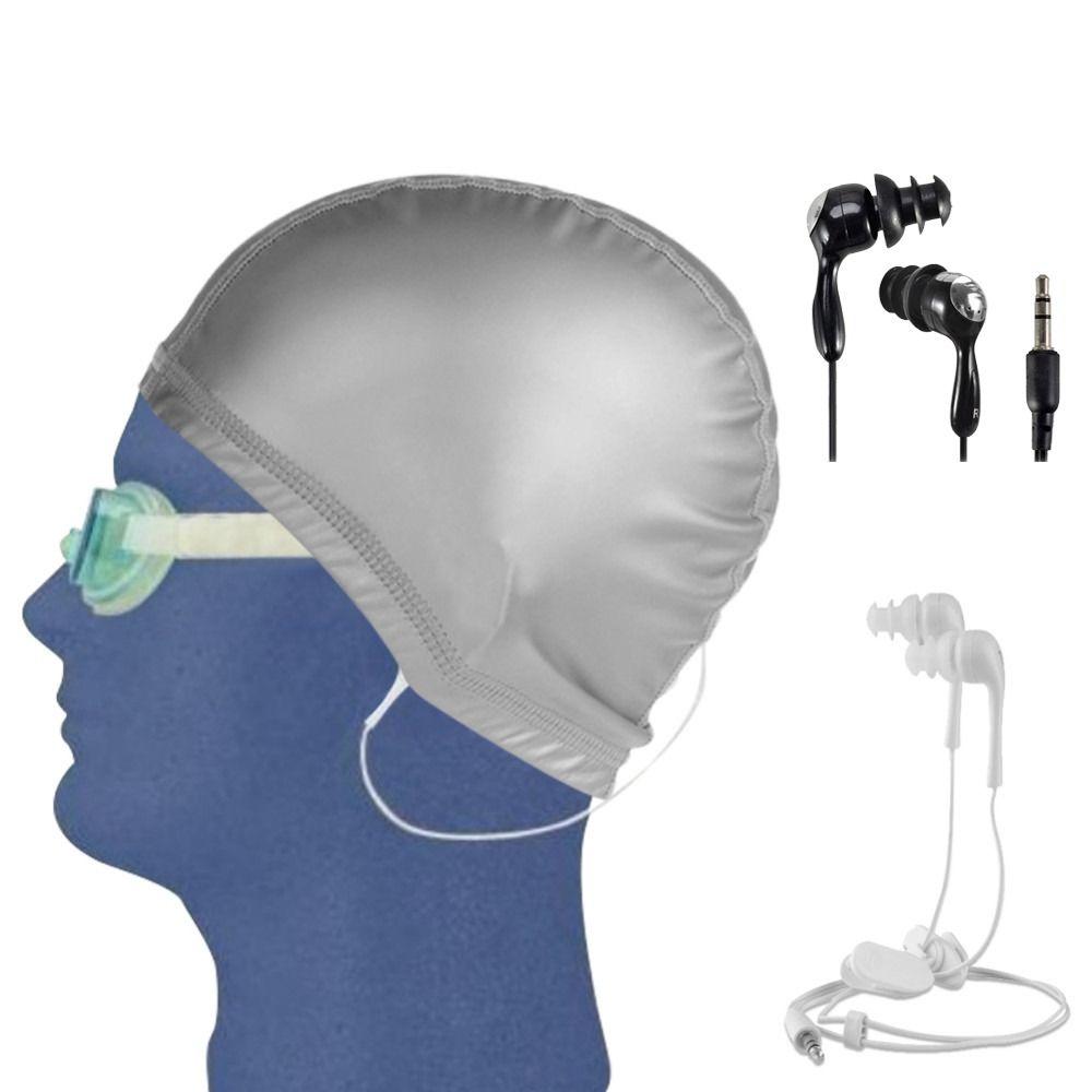 3.5mm Jack Wired Headset Waterproof Headset Earbuds Swimming Music Earphones Surfing