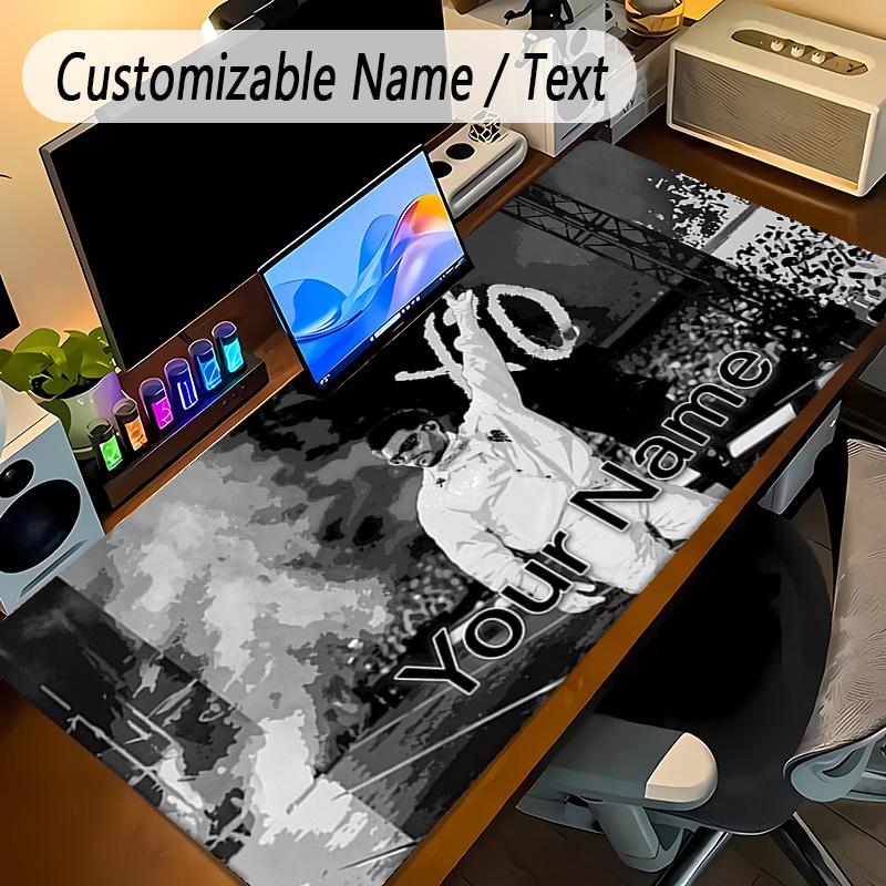 Large Mouse PadThe Weeknd Custom Name Text Personalized Desk Mat Non Slip Gaming Pad