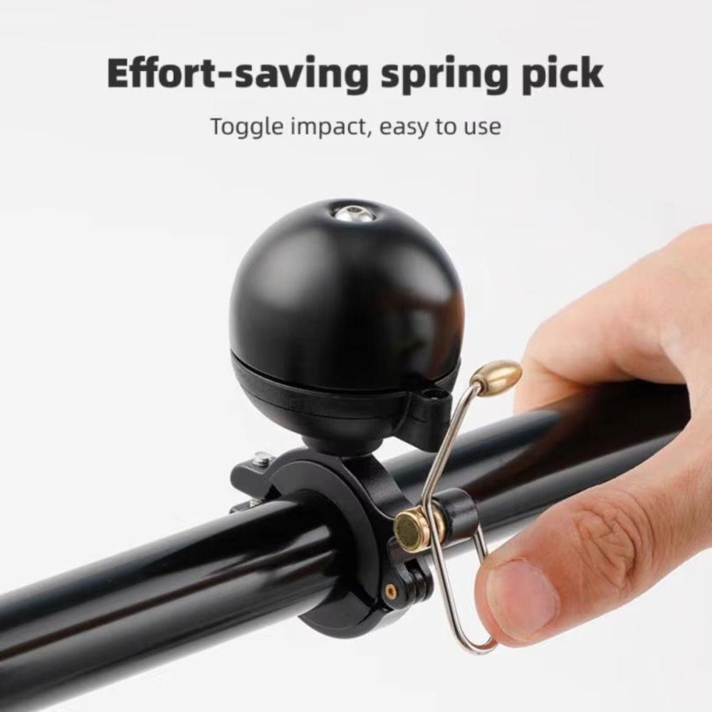 Retro Metal Bicycle Alarm Bell Black Gold Lightweight Loud Horn Retro Bells Bike Accessories