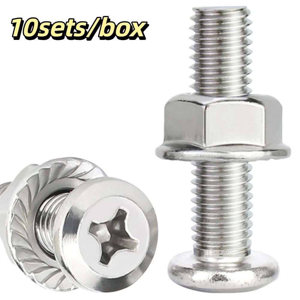 Standard Phillips Cross Slots Phillips Beveled Flange Bolt  Furniture Connection M10*40