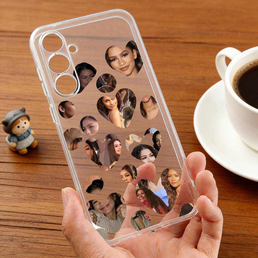 

futuristic-chic Zendaya Actress phone Case For Samsung S25,24,21,22,23,30,Ultra,20,Plus,Fe,Lite,Note Transparent Cover Samsung S25ULTRA