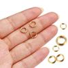 100pcs 4mm 5mm 6mm 7mm 8mm Open Jump Rings Connectors Stainless Steel Gold Plated Split Rings Jewelry Making DIY Supply Findings
