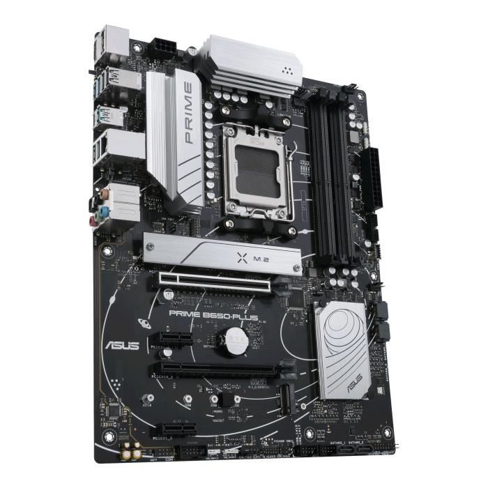 Motherboard - ASUS - PRIME B650-PLUS - Socket AM5 - DDR5 - ATX - 128 GB - PCIe 4.0 - SATA-600