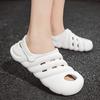 Mens Clogs Waterproof Anti-Skid Thick Bottom Wear-Resistant Cushioned Sole Plush Comfort Easy Slip-On Sandal Shoes