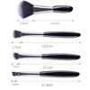 4 In 1 Black Pebbles Makeup Brush Set Eyeshadow Brush Foundation Brush Portable Makeup Brush,Style: Bare Brush