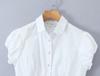 2026 Spring Women's Retro Puff Sleeve Waist-Cinched Shirt