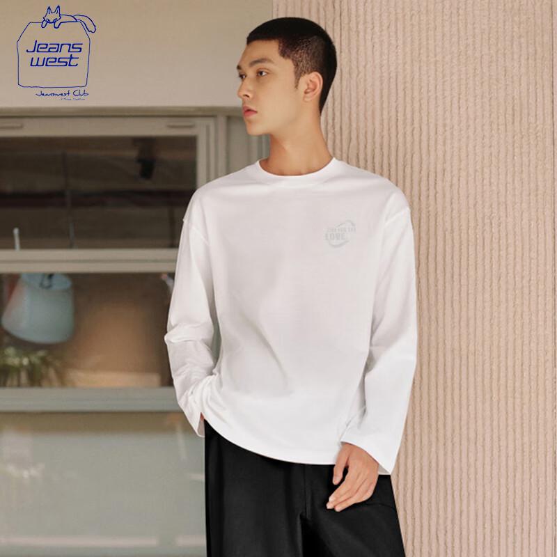 Jeanswest Men s Heavyweight Cotton Long-Sleeve T-Shirt 2XL