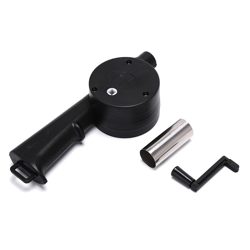 Outdoor Bbq Hand Crank Powered Fan Air Blower For Picnic Barbecue Fire Equipment
