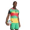 Adidas Mens 2026 Pre Match Jamaica Contrast Panel Football Shirt
