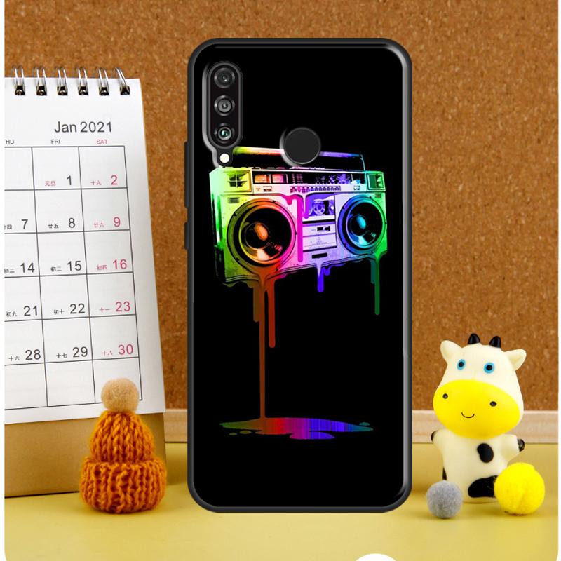Vintage 80s Boombox For Huawei Nova Y72 Y70 Y91 Y90 Y60 Y61 Y73 3i 7i 8i 11i 12i 9 10 SE P20 P30 P40 Lite Case