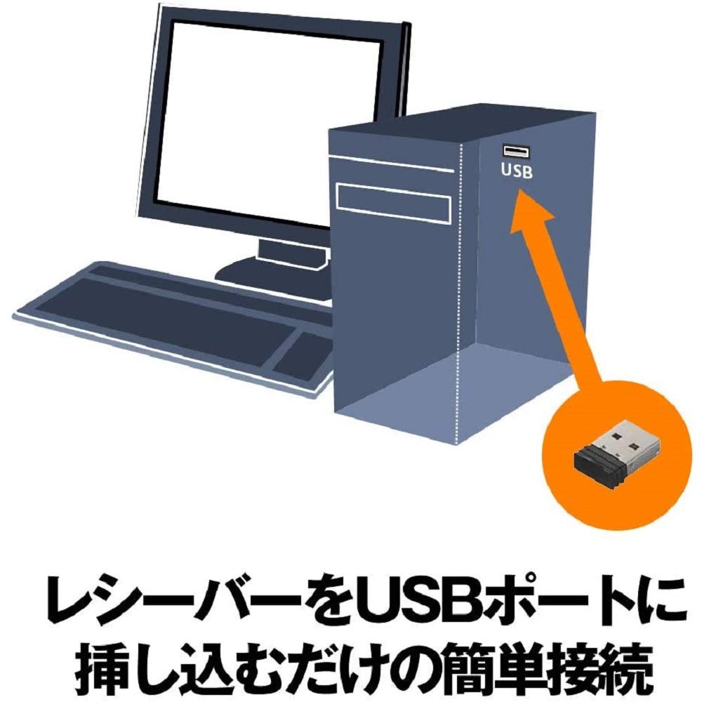 Buffalo Wireless Full Keyboard, Durable and Long-Lasting, Ideal for Remote Work, Easy Connection, and Support (BSKBW125BK)