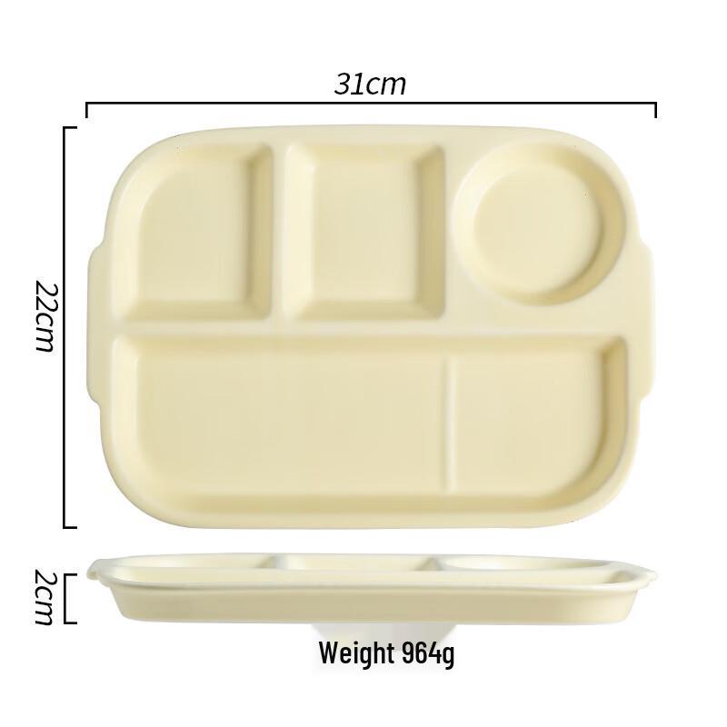 ZISIZ Talerz dzielony w stylu kremowym