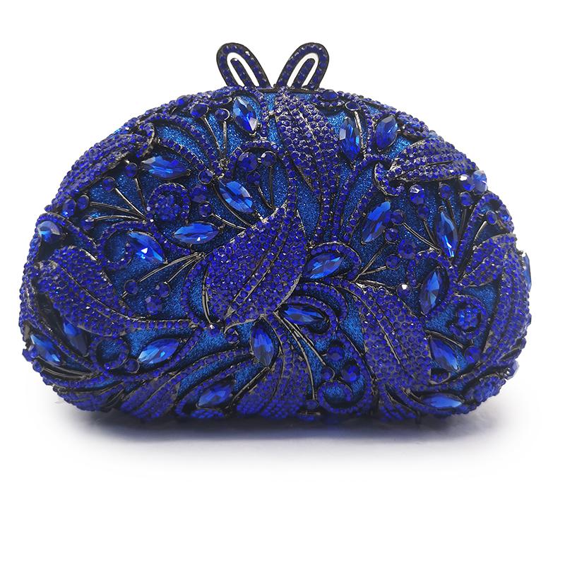 Kristall Abendtasche für Damen Strass-Hochzeitshandtaschen WHTUOHENGLady Diamanttasche Abschlussball-Geldbörse 17 Farben Gelb/Blau/Rot Taschen
