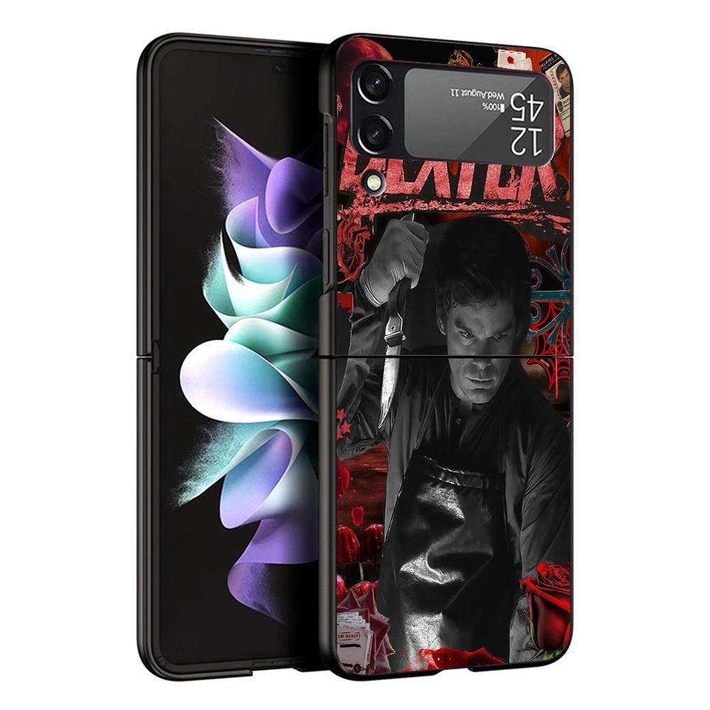 TV Show Dexter Morgan Black Phone Case For Samsung ZFlip7 ZFlip6 ZFlip5 ZFlip4 ZFlip3 5G Hard Protective Galaxy Z Flip 3 4 5 6 7