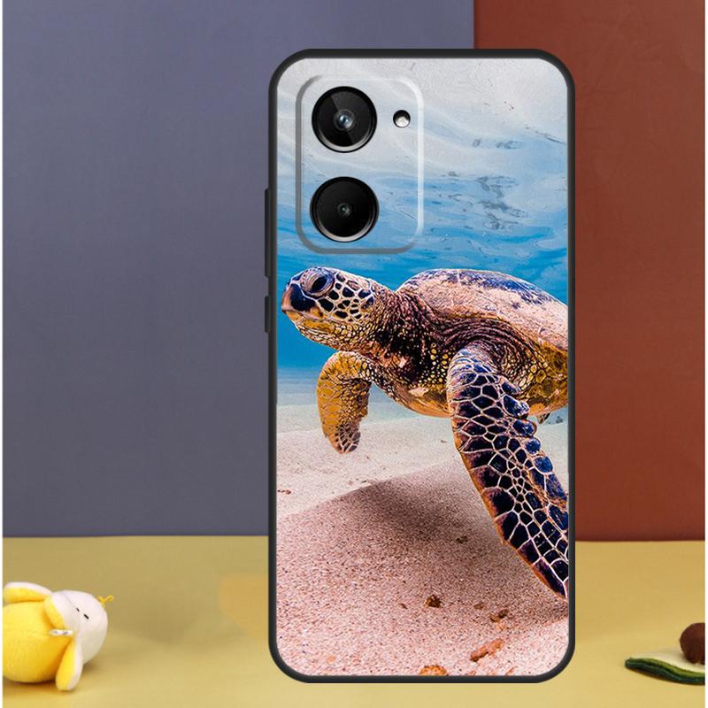 

warming green turtles For Realme GT7 GT6 15 Pro 10 11 12 13 14 Pro Plus C55 C71 C75 C67 C63 C61 C53 C35 C65 Case Realme GT7 Pro