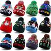 Unique Patterned Christmas Beanie Hat With Bright Led Lights For Winter Cheer