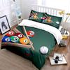 Billiard Pool Game Set Design Bedding Duvet Cover Set  (1*Duvet Cover 2*Pillowcases, Without Duvet Insert)