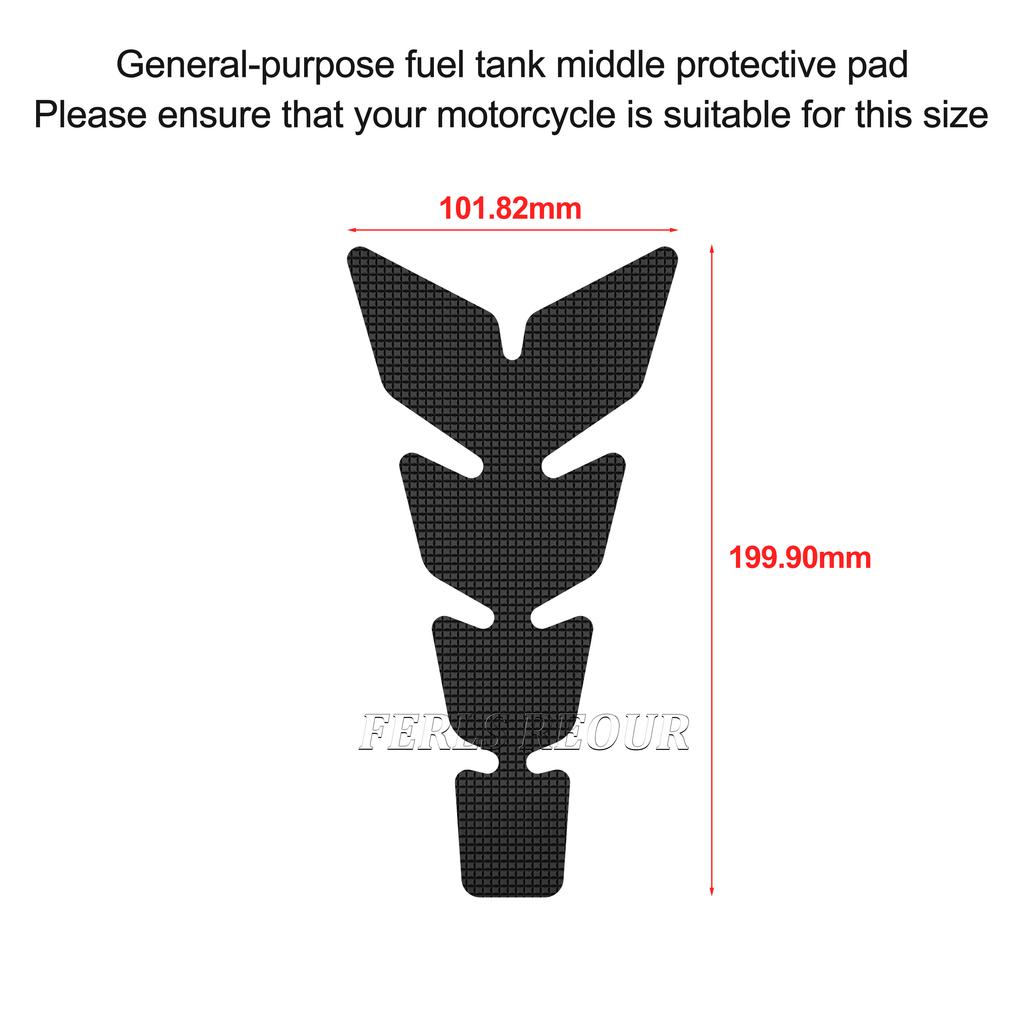 For YAMAHA MT-09 2021-2023 Rubber Motorcycle Tank Protector Anti Scratch Fuel Tank Pad Anti Slip Traction Grip Pad Decal