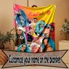 Custom Name Personalized Karol G Print Blanket, Home Decor, Bedroom, Sofa, Camping, Couch, Gifts for Birthday Christmas