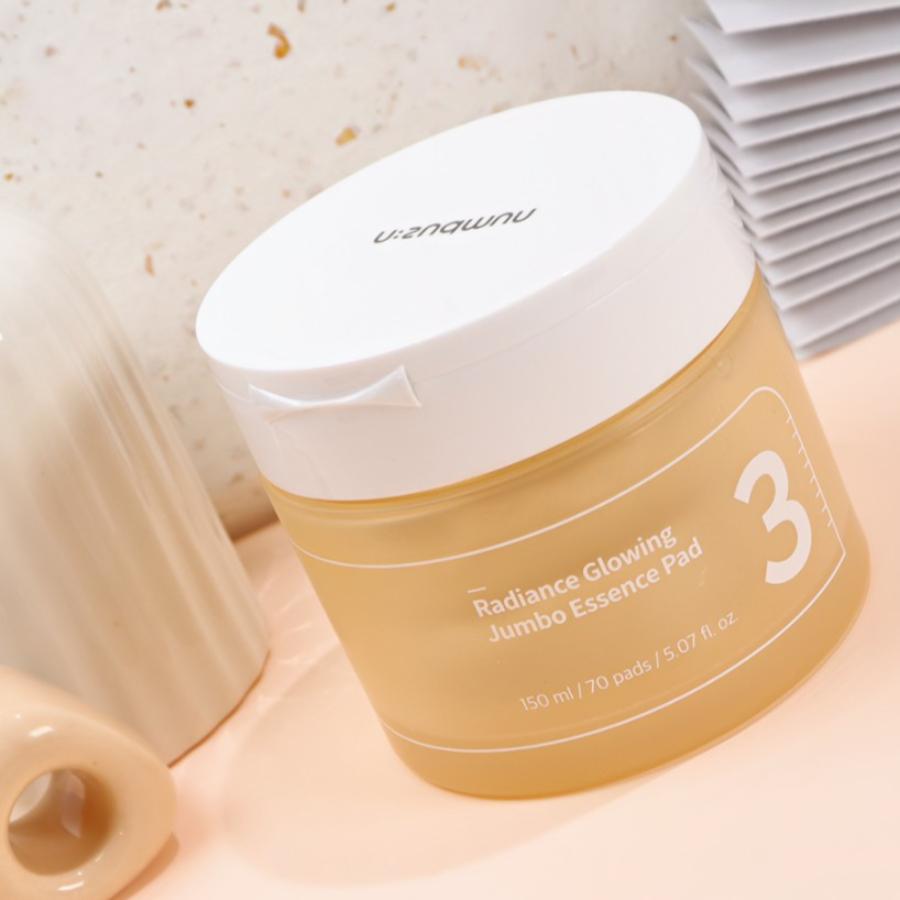 NUMBUZIN No.3 Radiance Glowing Jumbo Essence Toner Pad 70P
