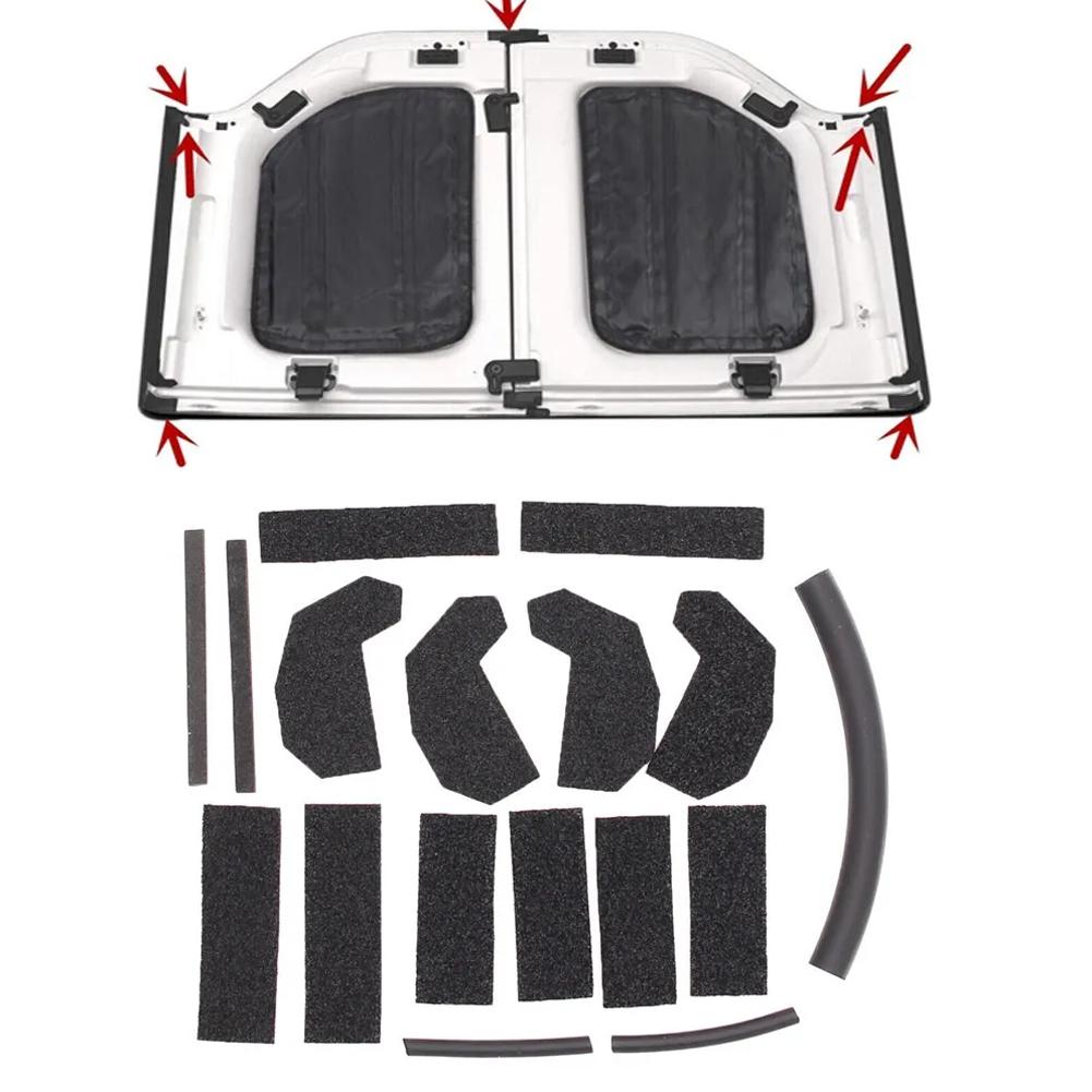 

17PCS Hardtop Headliner Roof Seal Kit Replace 68026937AB Roof Seal Seal Kit Car Accessories Compatible with Wrangler 2007-2017