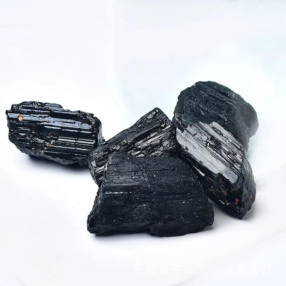 Natural Black Tourmaline Raw Ore Stone Irregular Shape Tourmaline Mineral Specimen Healing Stone Crystal Rocks Collection Gift