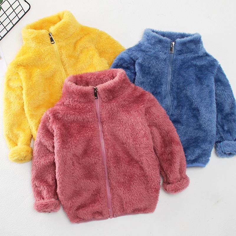 Doppelseitiger Arctic Fleece-Mantel für Kinder von 1–7 Jahren – Warmes Fell für Jungen und Mädchen
