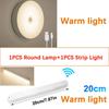 Lampada Rotonda Ricaricabile e Luce Rettangolare LED con Sensore di Movimento Ricaricabile USB per Casa Corridoio Scale Cucina Camera da Letto Luce Rilevatore