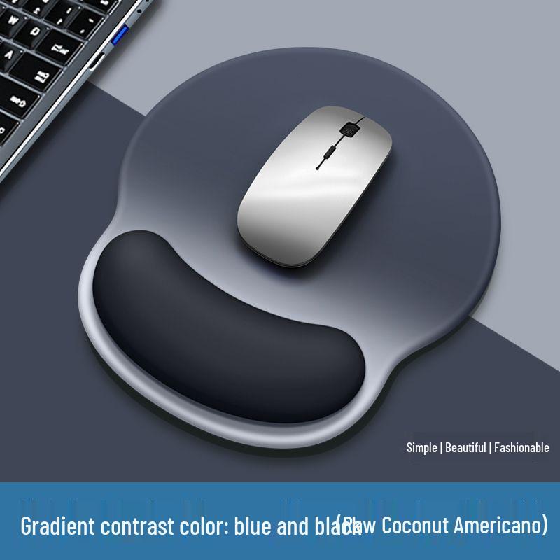 Women's Gradient Color Wrist Rest Mouse Pad & Keyboard Hand Rest for Office