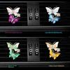 Car Air Conditioning Outlet Perfume Decoration Clip Dual-color Double Butterfly Purification Decoration Clip Car Interior