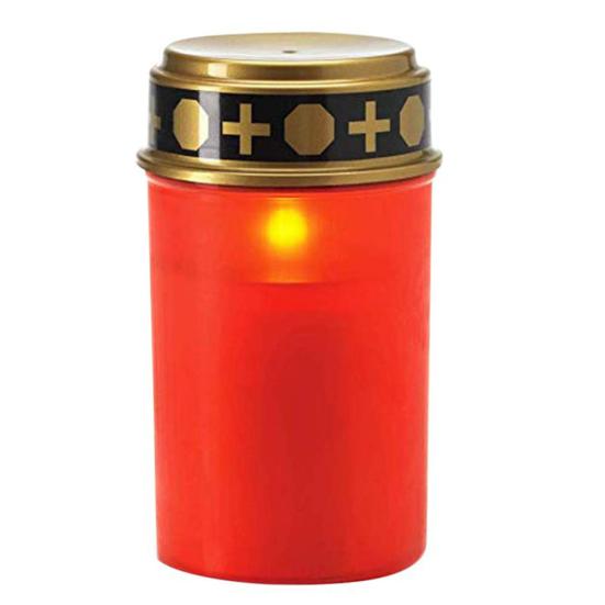 2 Stück Outdoor Friedhofsritual Wasserdichte Kerzenlampe Solarbetrieben Elektrisches Licht