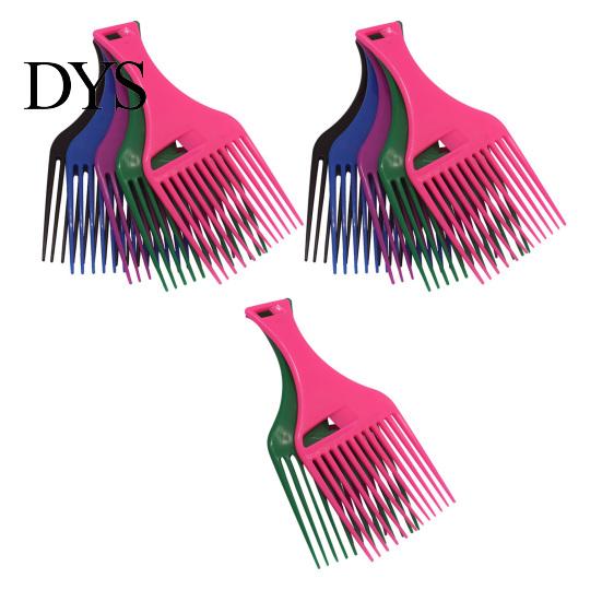 Travel Size Hair Comb 12Pcs Afro Pick for Women & Men, Wide Tooth Detangling Lifting Comb, Plastic Styling Long Thick Curly Quick