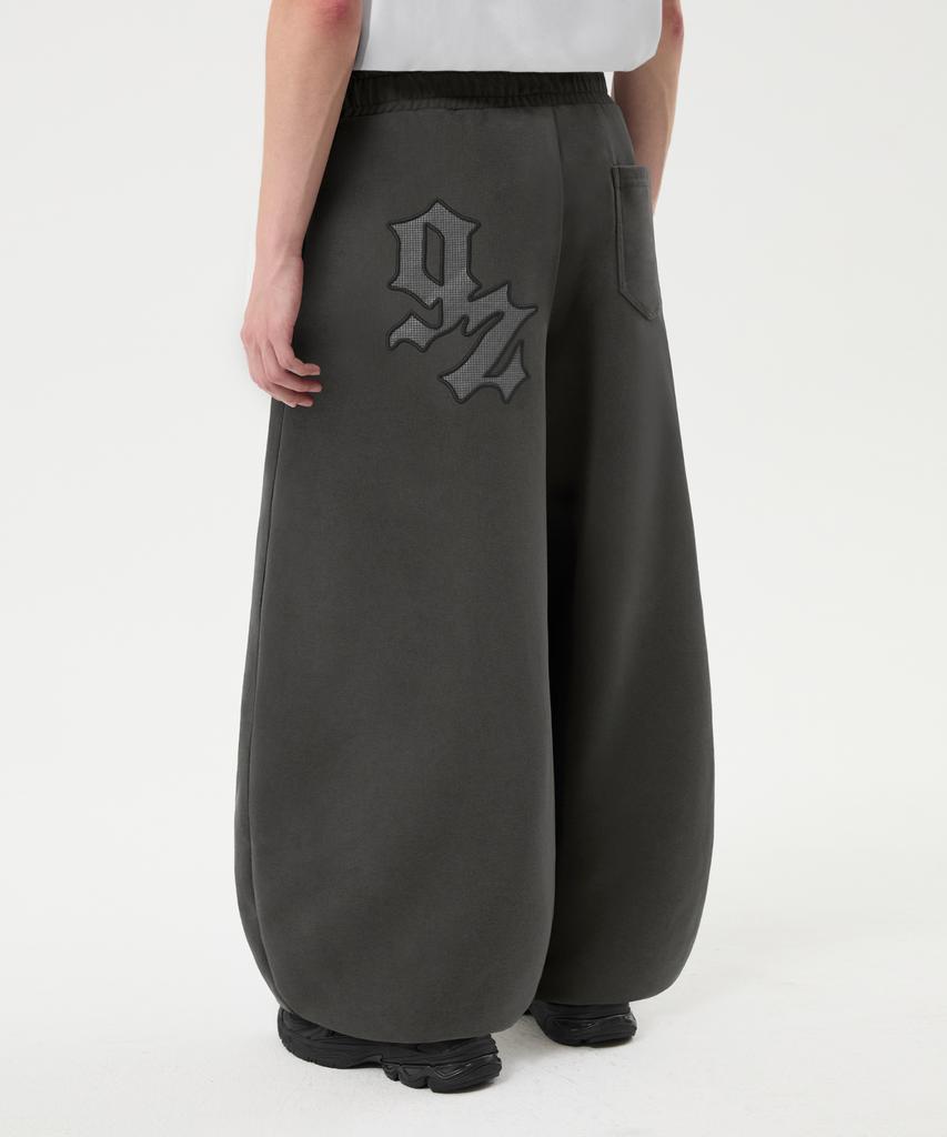 TRILLION Patch Double String Balloon Fit Jogger Pants_3Color