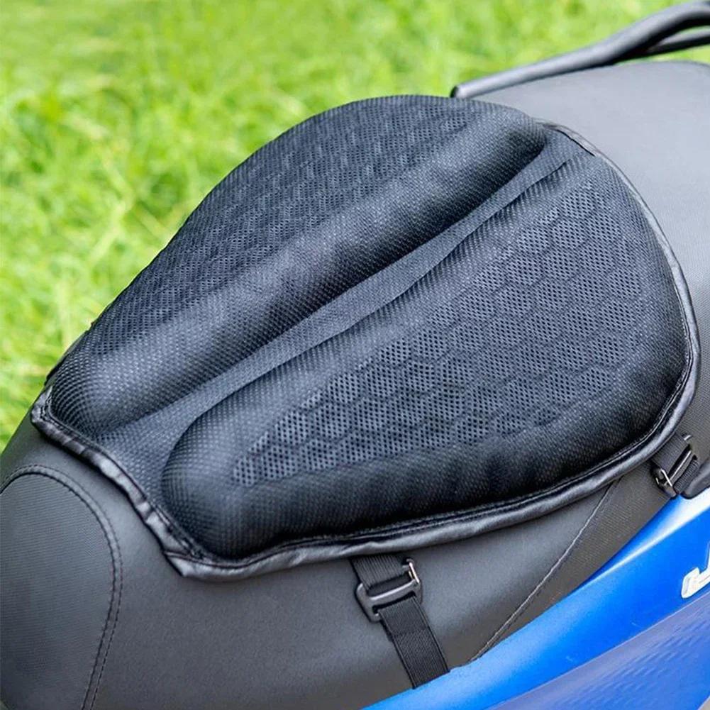 Foldable Motorcycle Gel Seat Cushion 3D Honeycomb Structure Shock Breathable Motorcycle Gel Seat Pad Gel Cushion For Seat
