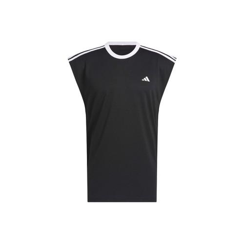 adidas Sports Sweat-Wicking Crew Neck Sleeveless Vest Men s Black S чёрный