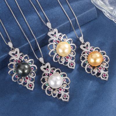 Summer New Pendant With Diamond Gold Pearl Necklace Jewelry Pendant